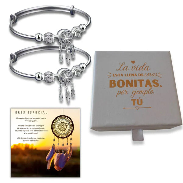 Pulseras "Atrapasueños" | <span style="color: #000000;"><strong><span style="color: #ff2a00;">¡COMPRA 1 Y LLÉVATE 2!</span></strong></span> Plata 100% Auténtica (925)