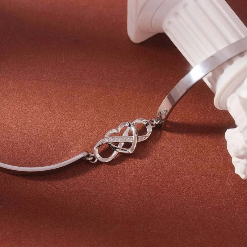 Pulseras "Amor Eterno" | <span style="color: #000000;"><strong><span style="color: #ff2a00;">¡COMPRA 1 Y LLÉVATE 2!</span></strong></span> Plata 100% Auténtica (925)