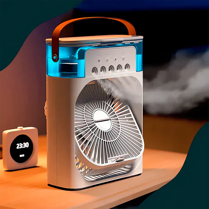 Ventilador Humidificador Portátil - ClimaFresh <span style="color: #000000;"><strong><span style="color: #ff2a00;">¡COMPRA 1 Y LLÉVATE 2!</span></strong></span> - La Moda del Verano