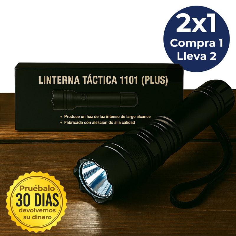 Linterna Militar Táctica 1101 <span style="color: #000000;"><strong><span style="color: #ff2a00;">¡COMPRA 1 Y LLÉVATE 2!</span></strong></span>